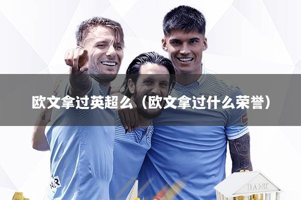 欧文拿过英超么（欧文拿过什么荣誉）